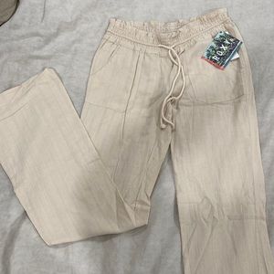 ROXY linen flowy pants